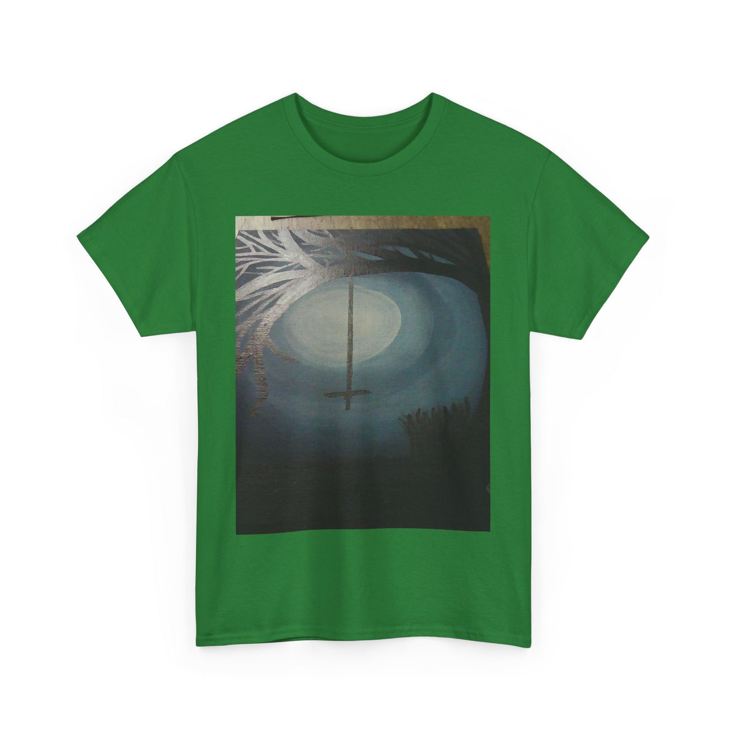 Evening sky Unisex Heavy Cotton Tee, Graphic T-Shirt, Casual Wear, Gift for Art Lovers, Everyday Style