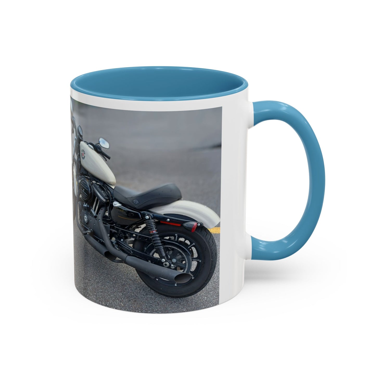 Stylish Motorcycle Accent Coffee Mug, Custom Coffee Cup for Bikers, Birthday Gift, Unique Kitchen Decor, Perfect for Motorbike Lovers