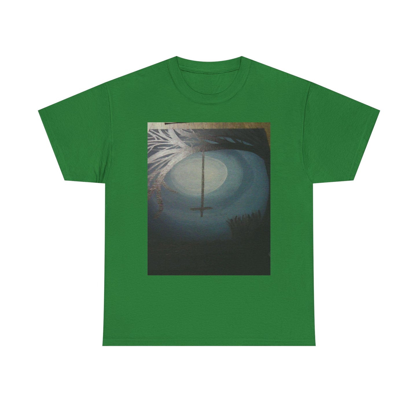 Evening sky Unisex Heavy Cotton Tee, Graphic T-Shirt, Casual Wear, Gift for Art Lovers, Everyday Style