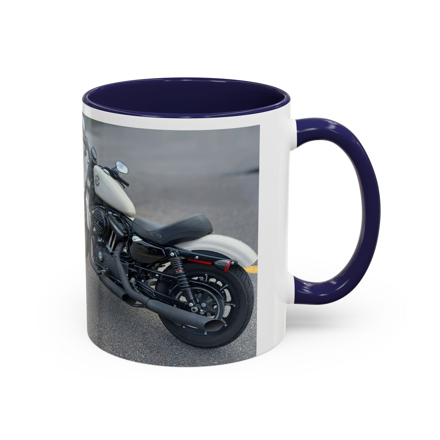 Stylish Motorcycle Accent Coffee Mug, Custom Coffee Cup for Bikers, Birthday Gift, Unique Kitchen Decor, Perfect for Motorbike Lovers