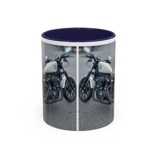 Stylish Motorcycle Accent Coffee Mug, Custom Coffee Cup for Bikers, Birthday Gift, Unique Kitchen Decor, Perfect for Motorbike Lovers