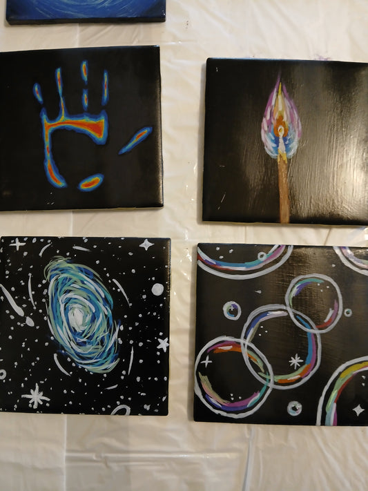 Hand painted coasters