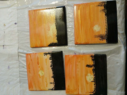 Hand painted coasters