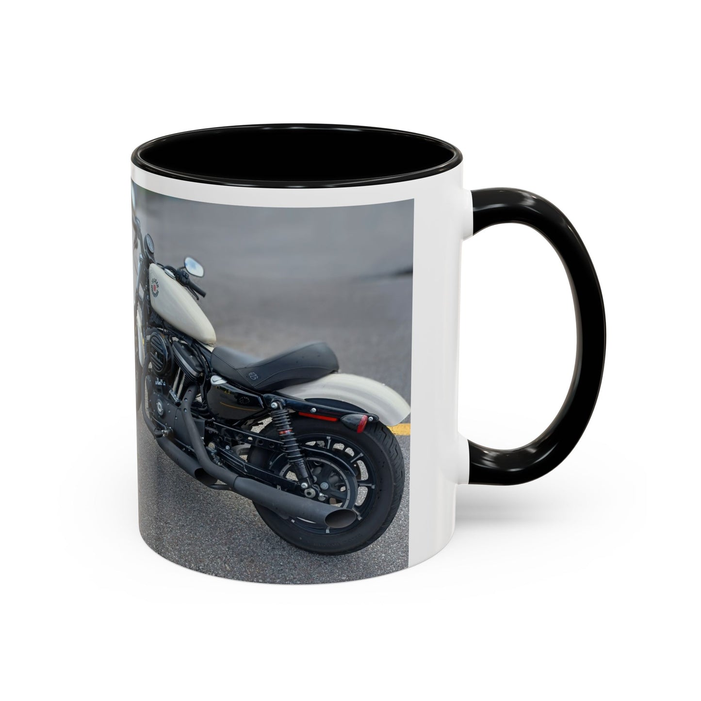 Stylish Motorcycle Accent Coffee Mug, Custom Coffee Cup for Bikers, Birthday Gift, Unique Kitchen Decor, Perfect for Motorbike Lovers