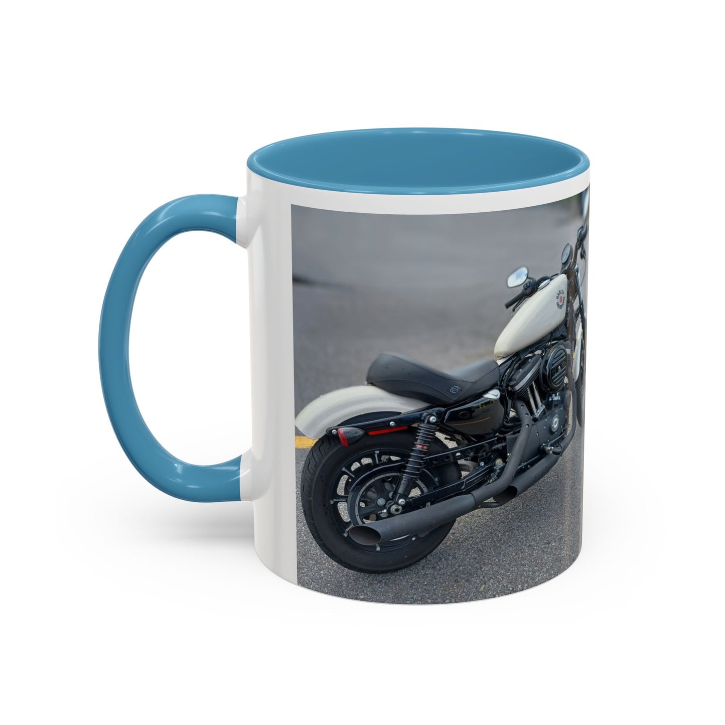 Stylish Motorcycle Accent Coffee Mug, Custom Coffee Cup for Bikers, Birthday Gift, Unique Kitchen Decor, Perfect for Motorbike Lovers