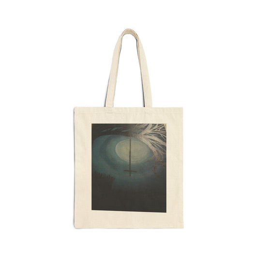 Artistic Cotton Canvas Tote Bag, Eco-Friendly Shopping Bag, Reusable Grocery Tote, Unique Gift, Trendy Beach Bag